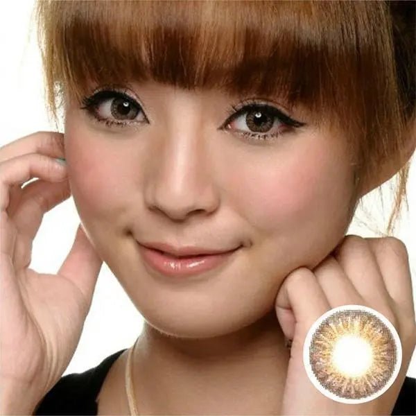 Geo Tri-Color Brown - Softlens Queen Contact Lenses
