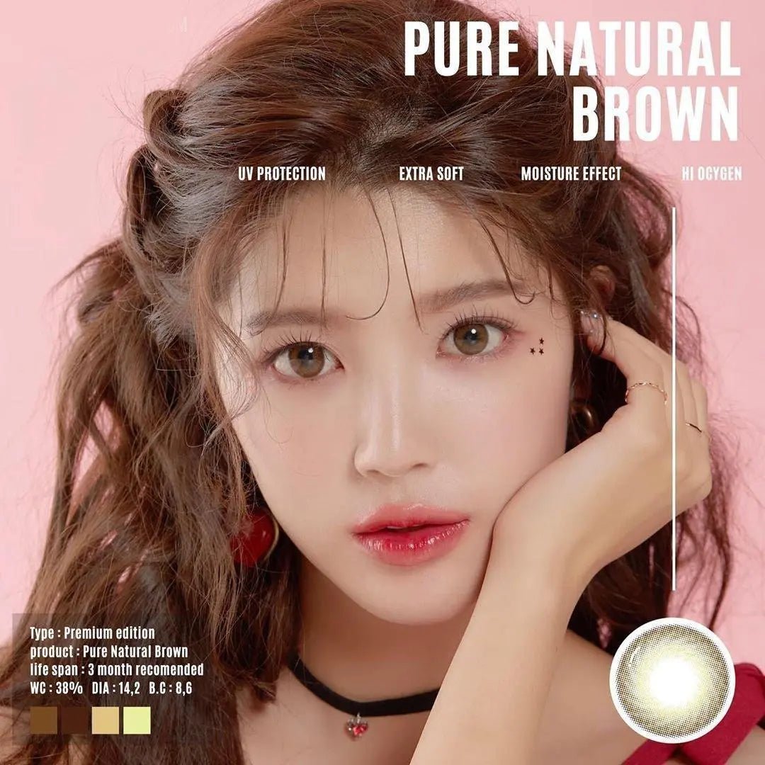 Jewel Pure Natural Brown - Softlens Queen Contact Lenses