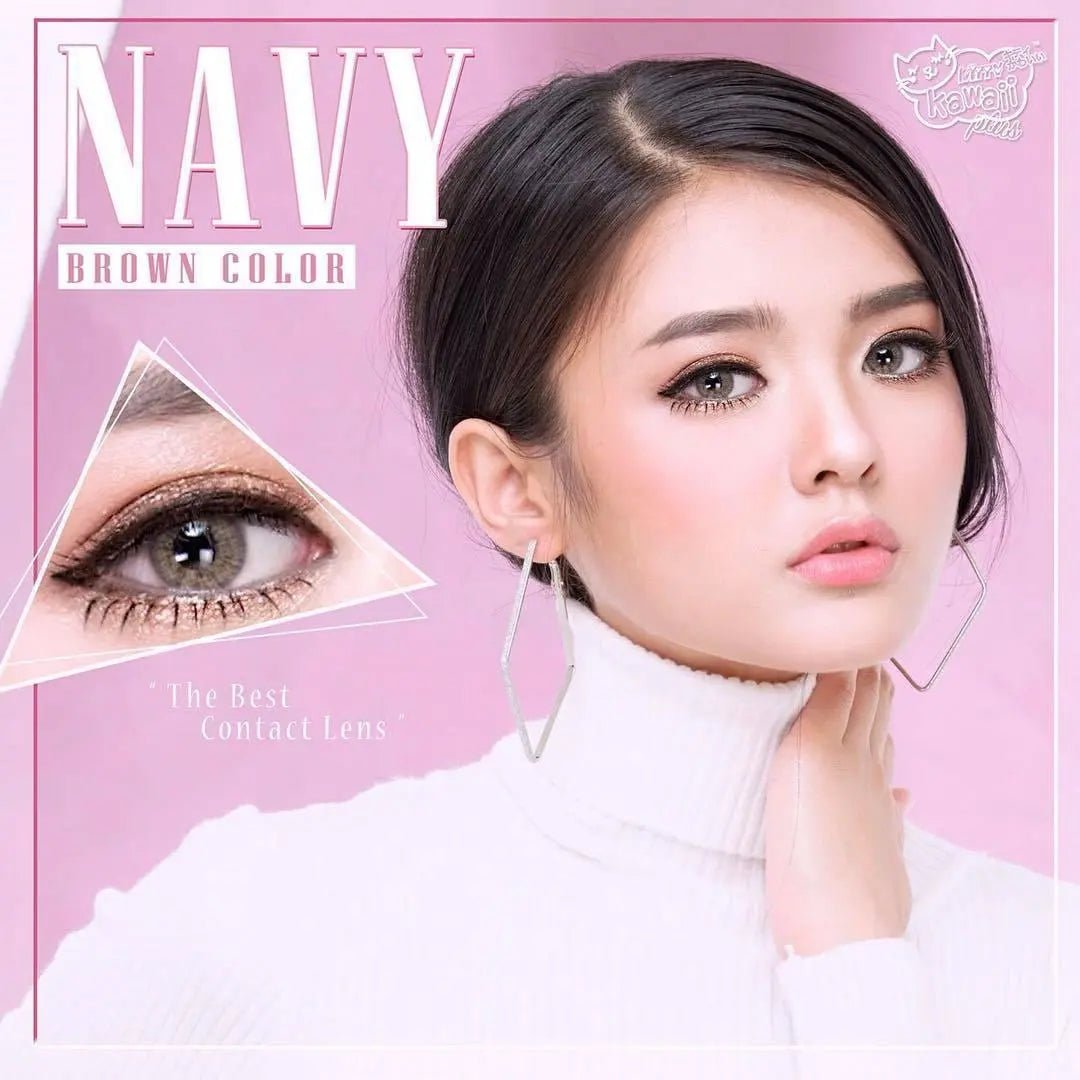 Kitty Navy Brown - Softlens Queen Contact Lenses