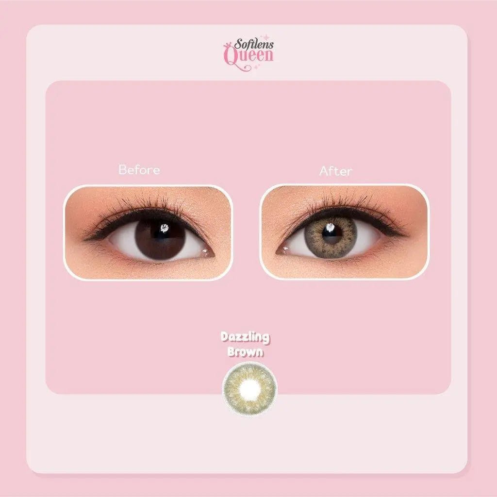 Pink Rabbit Dazzling Brown - Softlens Queen Contact Lenses