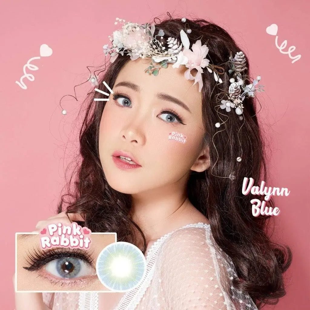 Pink rabbit Valynn Blue - Softlens Queen Contact Lenses