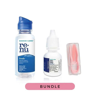 Renu Eye Care Accessories Beginner Kit | Renu 60ml + Tweezers + Renu Eye drop