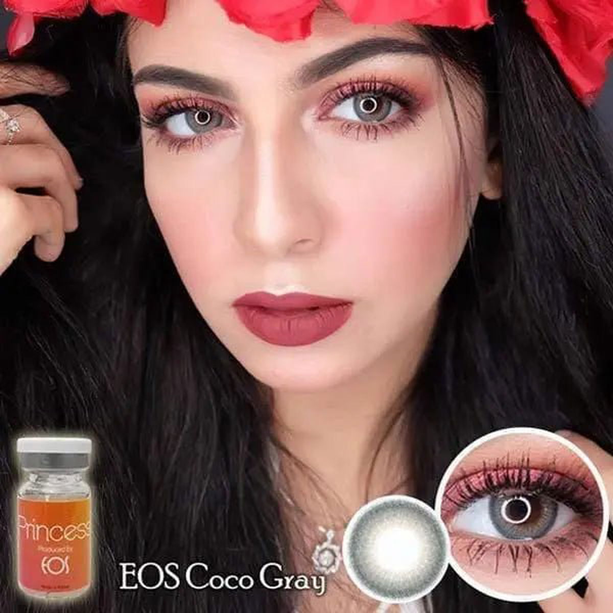 EOS Coco Gray - Softlens Queen Contact Lenses