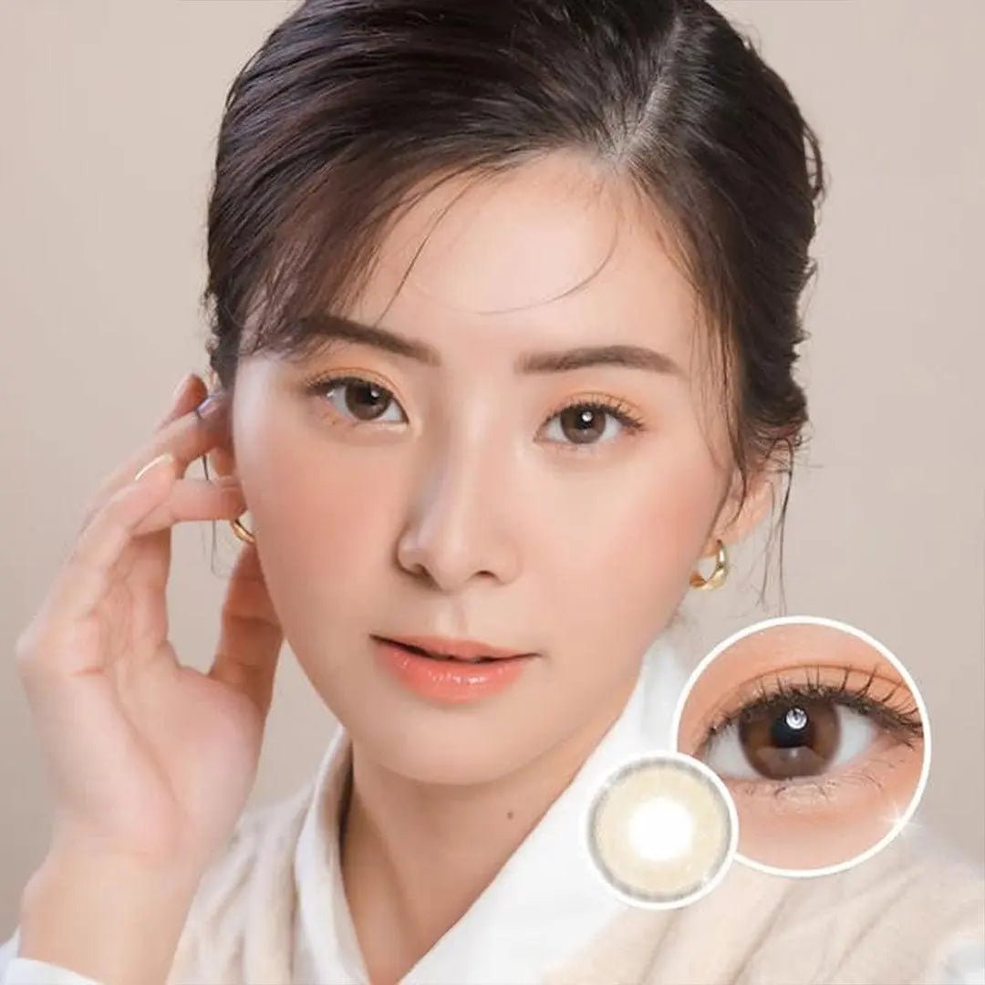 Clearie Tear Drop Brown - Softlens Queen Contact Lenses