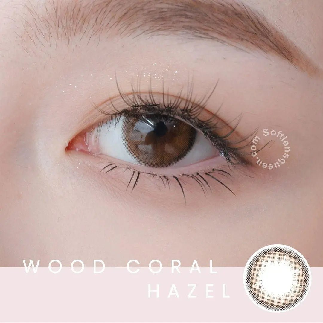 Coral Wood Hazel - Softlens Queen Contact Lenses