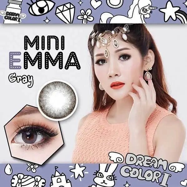 Dream Color Mini Emma Gray - Softlens Queen Contact Lenses