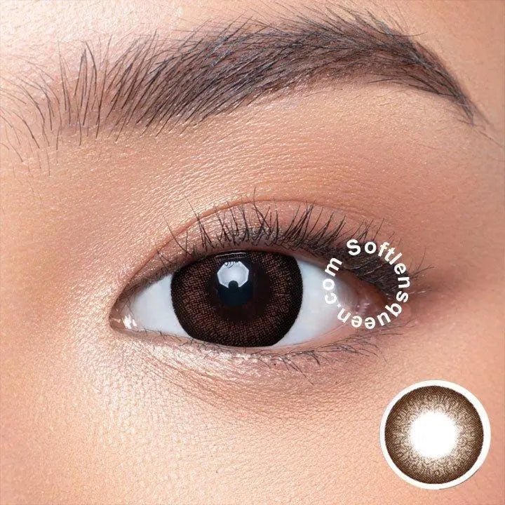 EOS Latte Brown - Softlens Queen Contact Lenses