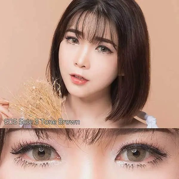 EOS Sole Three Brown - Softlens Queen Contact Lenses