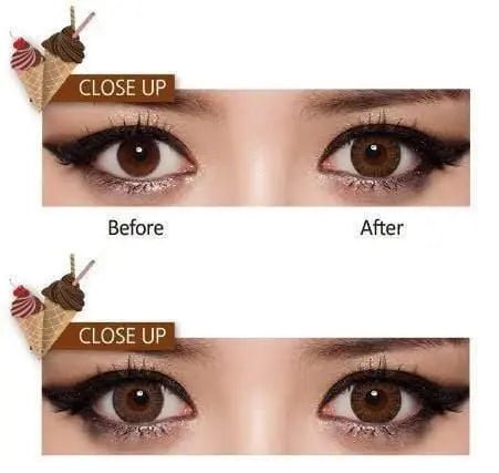 GEO Eyes Cream Choco - Softlens Queen Contact Lenses