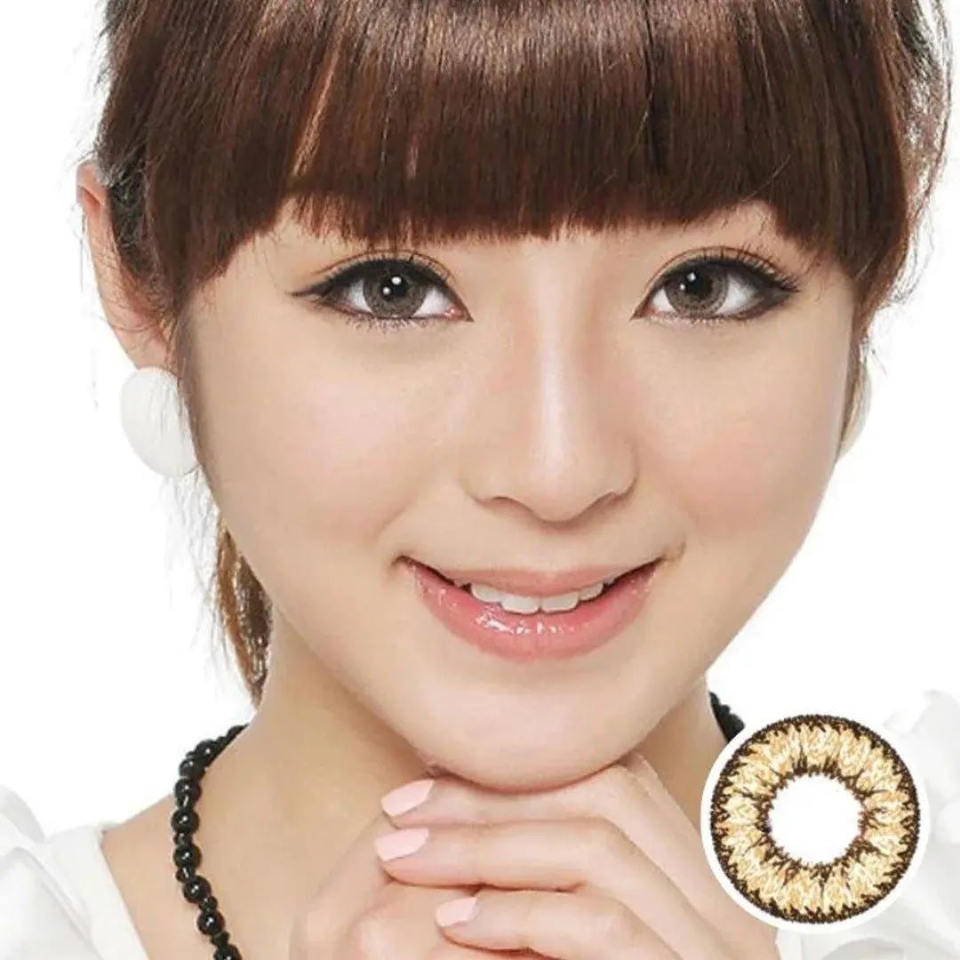 Geo Nudy Brown CH624 - Softlens Queen Contact Lenses