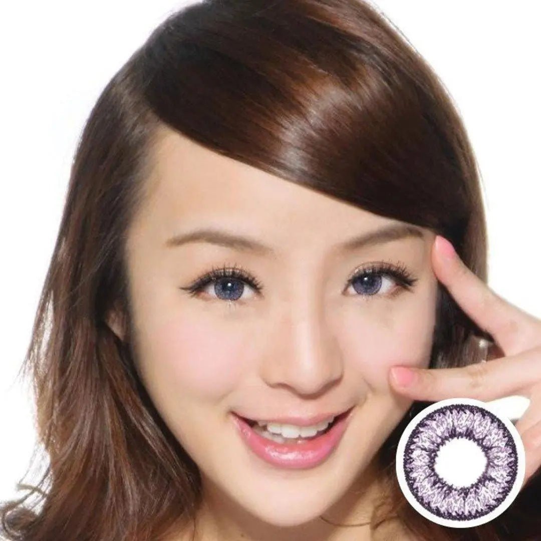 Geo Nudy Violet CH621 - Softlens Queen Contact Lenses
