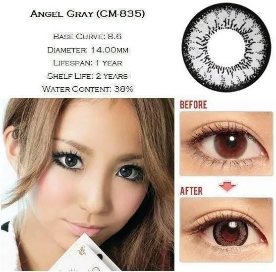 GEO Super Angel Gray - Softlens Queen Contact Lenses