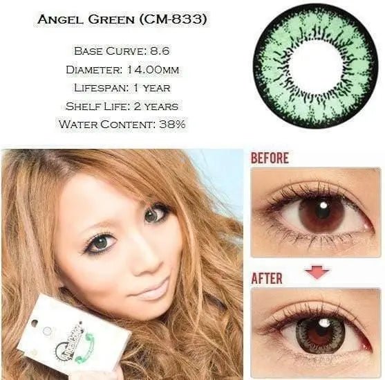 GEO Super Angel Green - Softlens Queen Contact Lenses