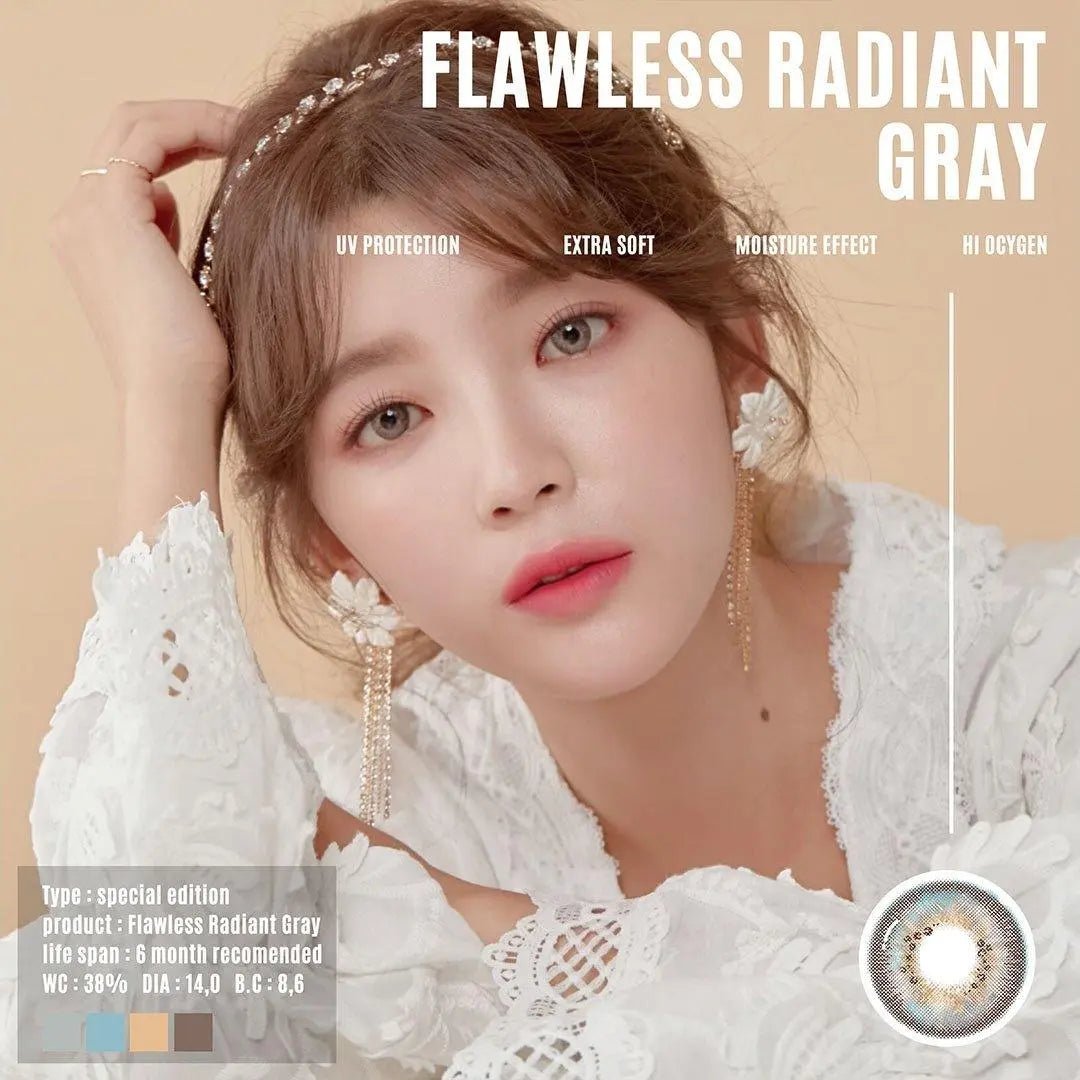 Jewel Flawless SP Radiant Gray - Softlens Queen Contact Lenses