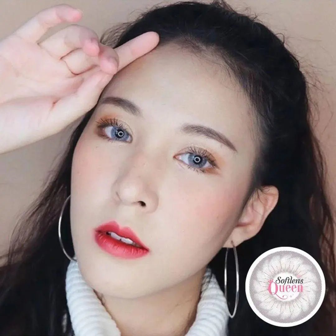 Kitty Blossom Gray - Softlens Queen Contact Lenses