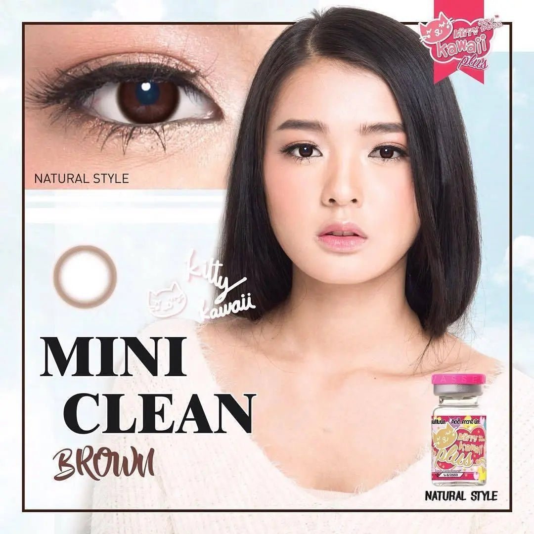Kitty Mini Clean Brown - Softlens Queen Contact Lenses