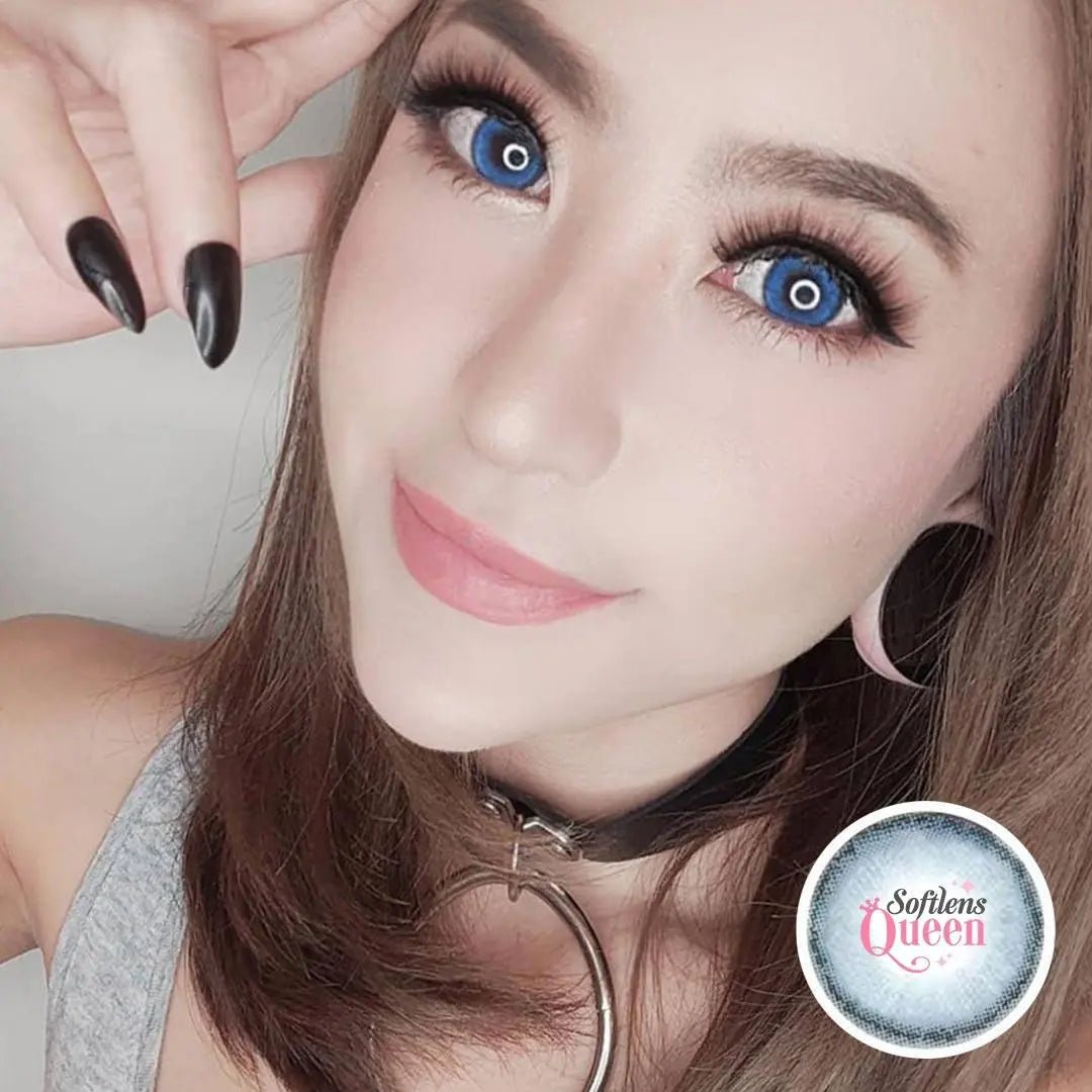 Kitty Mini Olivia Blue - Softlens Queen Contact Lenses