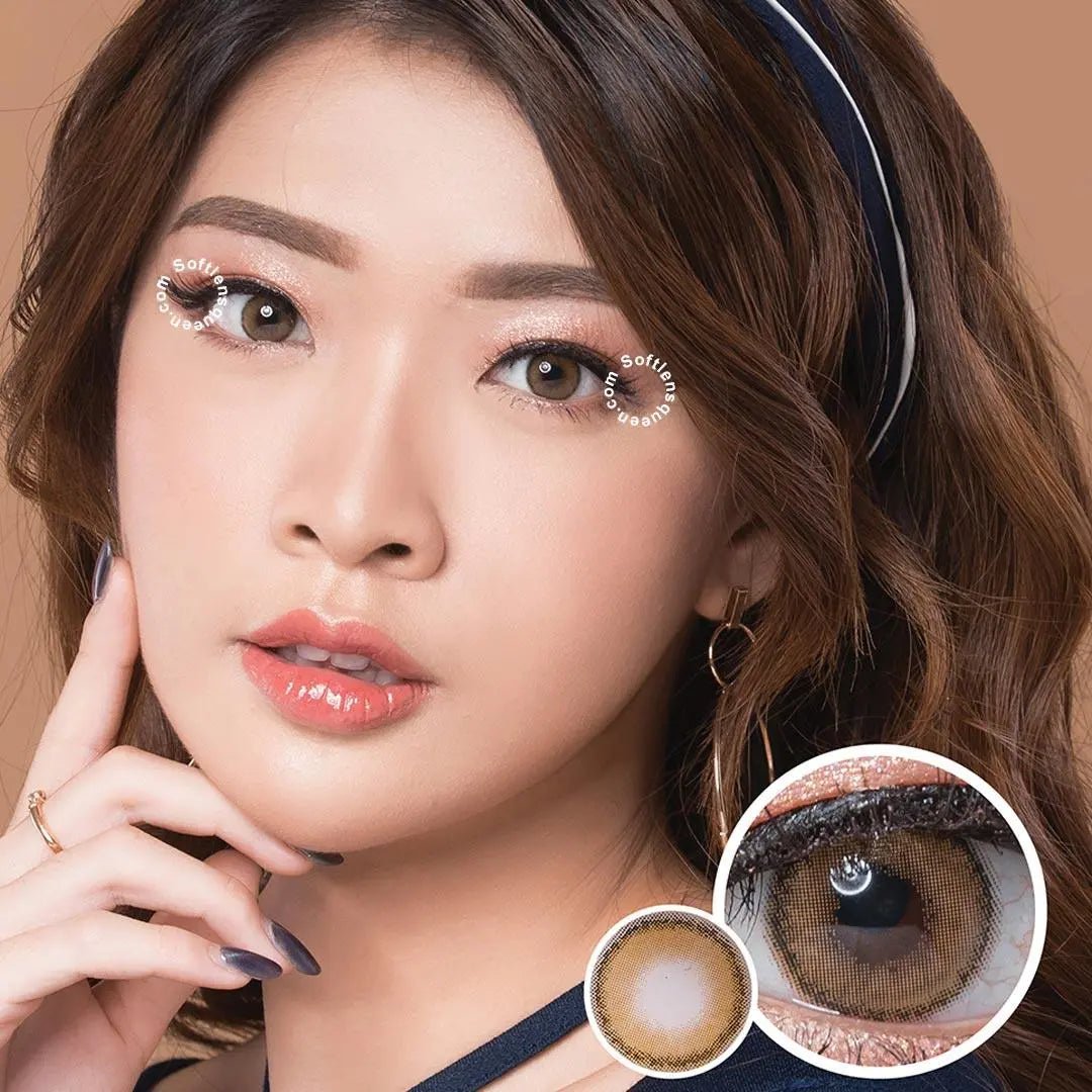 Kitty Mini Olivia Light Brown - Softlens Queen Contact Lenses