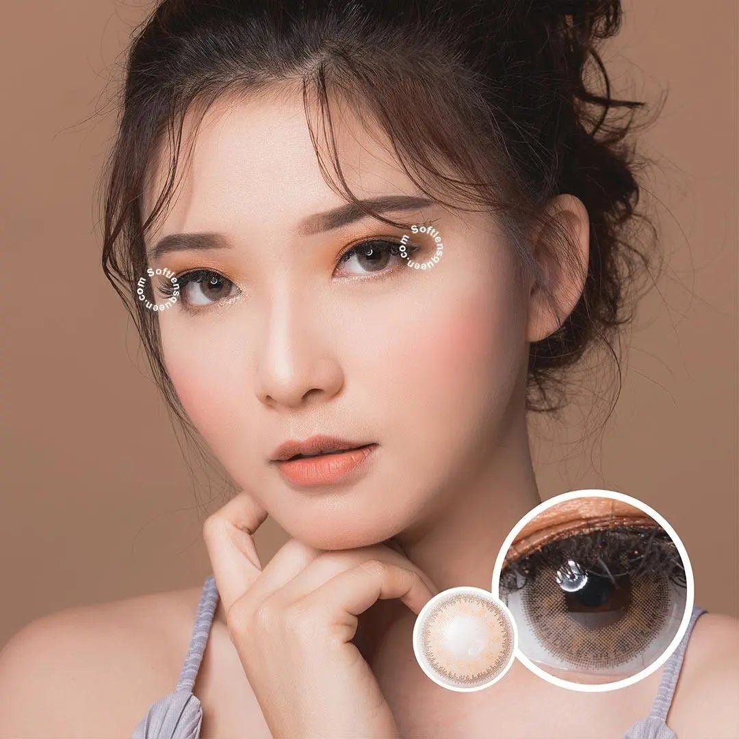 Kitty Mini Sheer Brown - Softlens Queen Contact Lenses