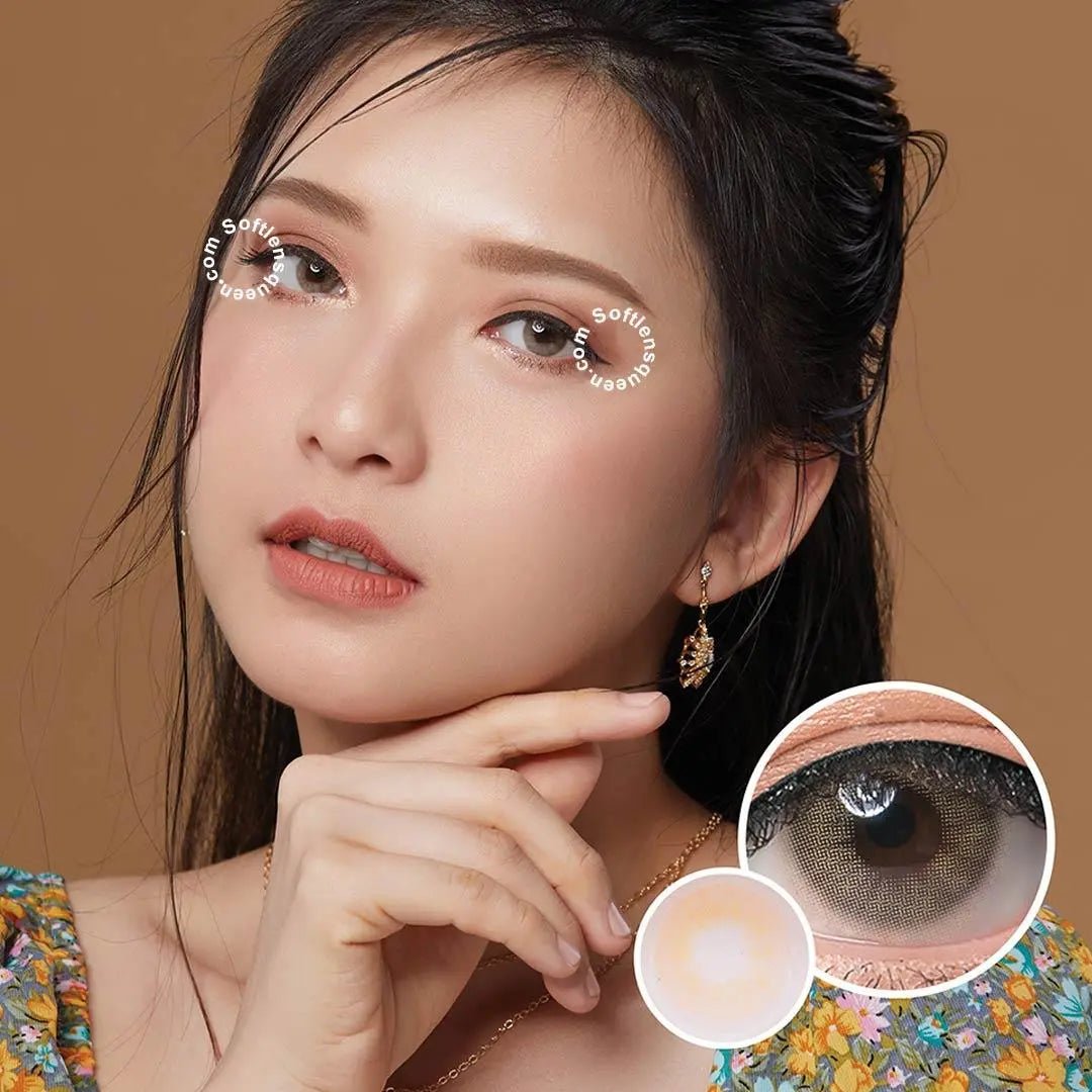 Kitty Navy Brown - Softlens Queen Contact Lenses