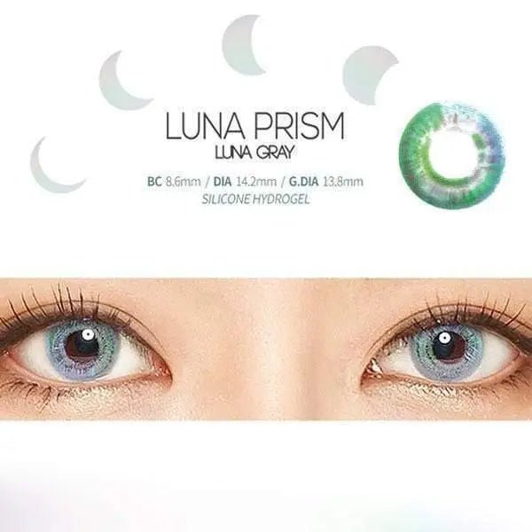 Luna Prism Gray - Softlens Queen Contact Lenses