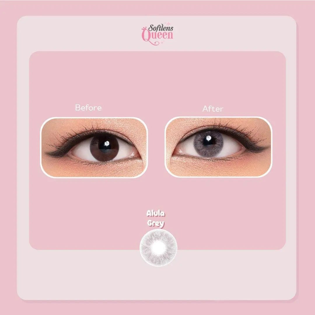 Pink Rabbit Alula Gray - Softlens Queen Contact Lenses