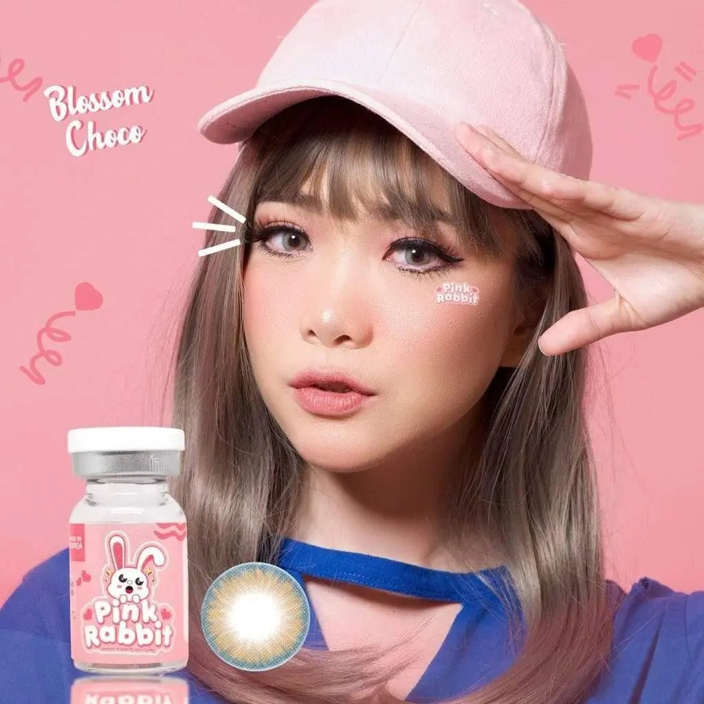 Pink Rabbit Blossom Choco - Softlens Queen Contact Lenses