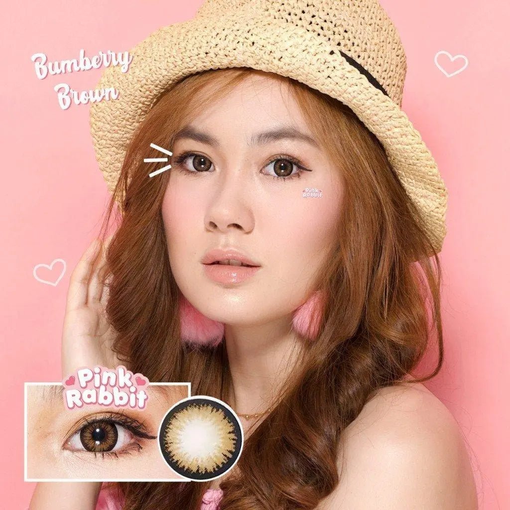 Pink Rabbit Bumberry Brown - Softlens Queen Contact Lenses