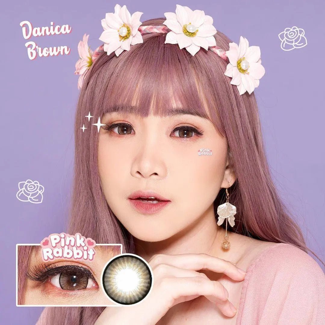 Pink Rabbit Danica Brown - Softlens Queen Contact Lenses
