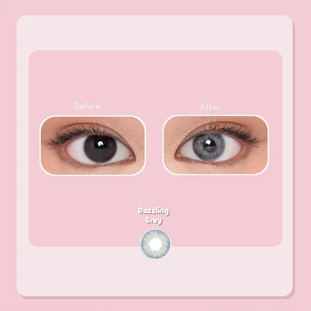Pink Rabbit Dazzling Gray - Softlens Queen Contact Lenses