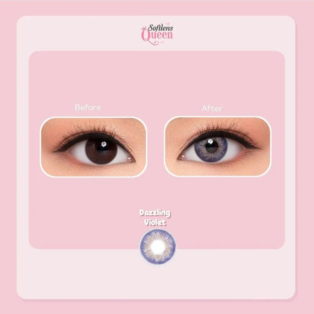 Pink Rabbit Dazzling Violet - Softlens Queen Contact Lenses