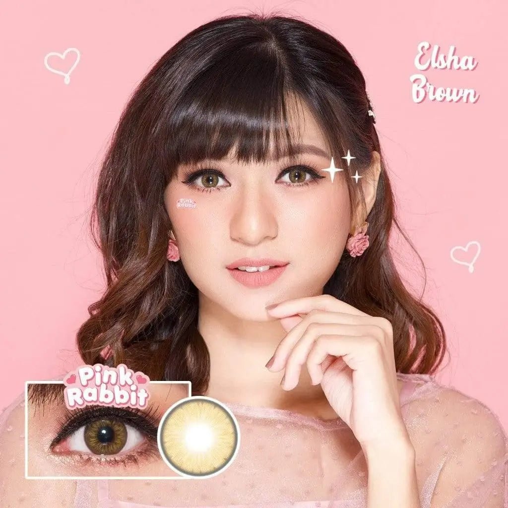 Pink Rabbit Elsha Brown - Softlens Queen Contact Lenses
