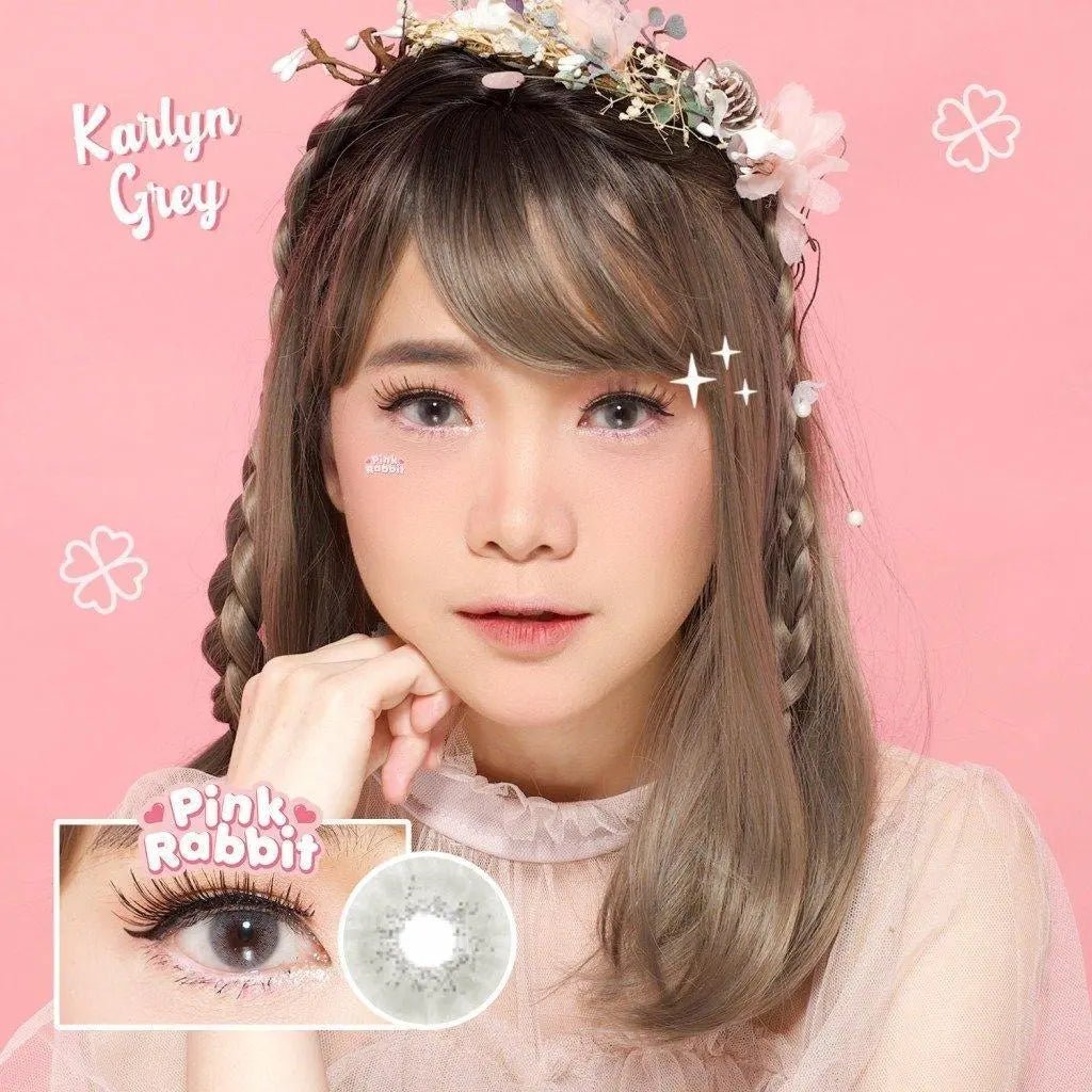 Pink Rabbit Karlyn Gray - Softlens Queen Contact Lenses