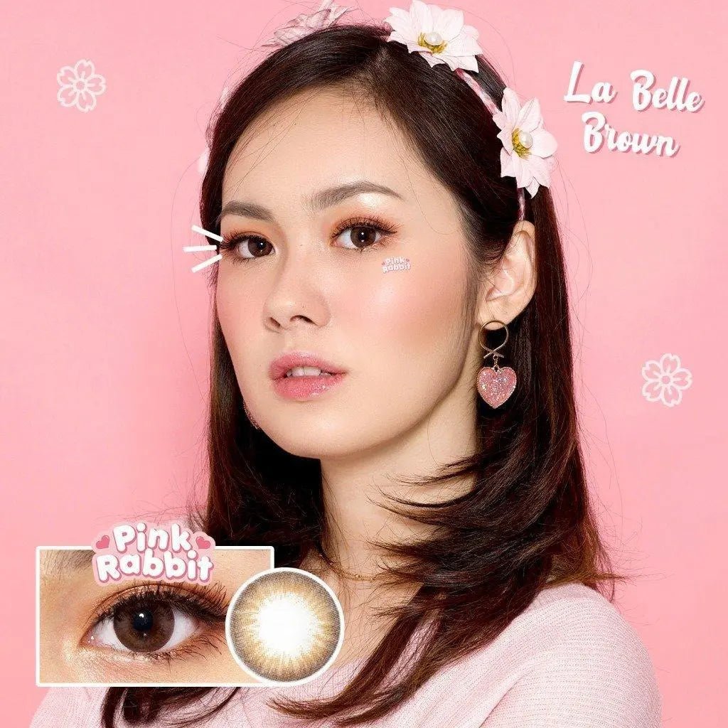 Pink Rabbit La Belle Brown - Softlens Queen Contact Lenses
