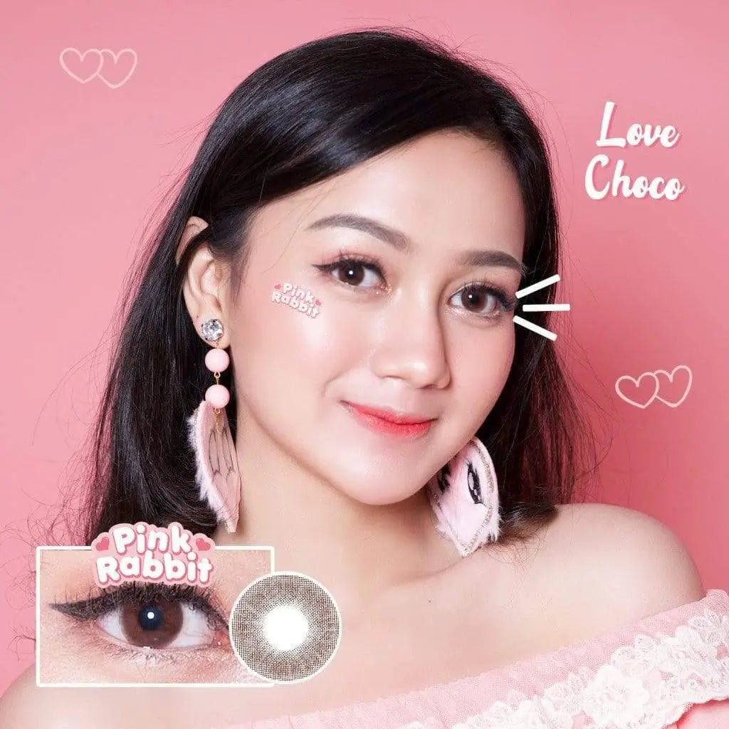 Pink Rabbit Love Choco - Softlens Queen Contact Lenses