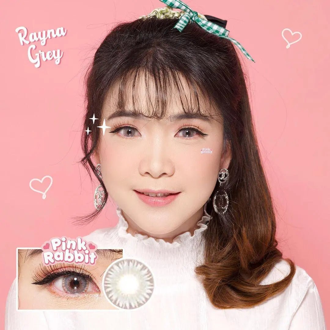 Pink Rabbit Rayna Gray - Softlens Queen Contact Lenses