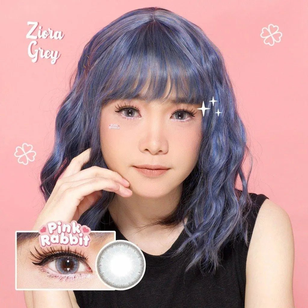 Pink Rabbit Ziora Gray - Softlens Queen Contact Lenses