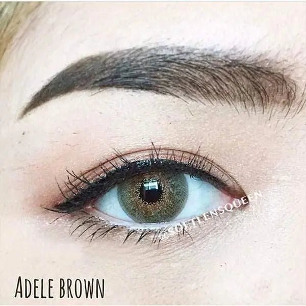 Pretty Adele Brown - Softlens Queen Contact Lenses