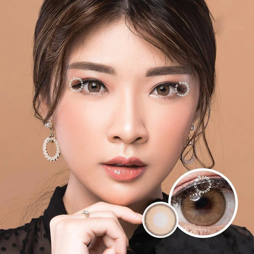 Princess Idol Seattle Honey Brown - Softlens Queen Contact Lenses