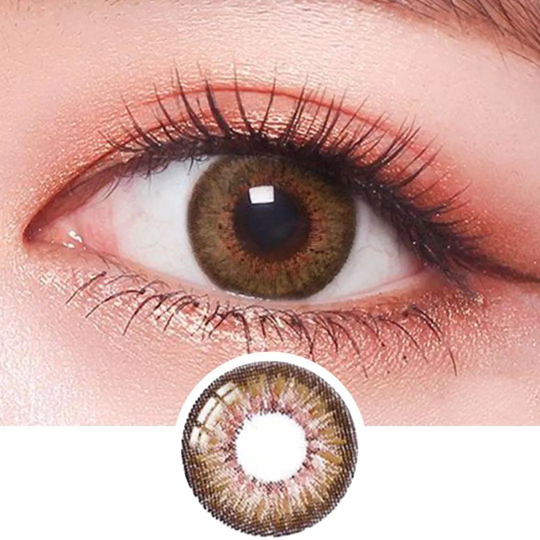 Puffy 3 Tone Brown - Softlens Queen Contact Lenses