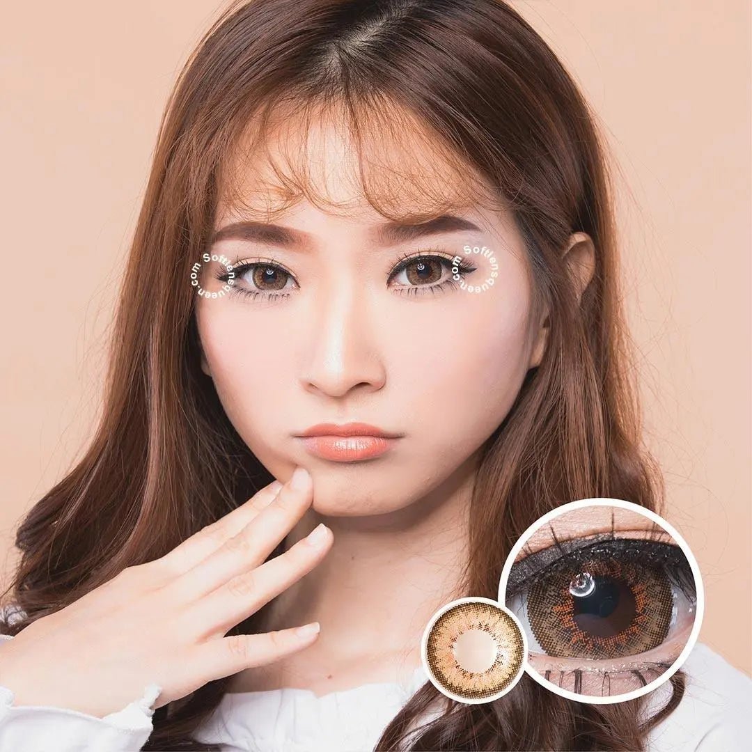 Puffy 3 Tone Brown - Softlens Queen Contact Lenses
