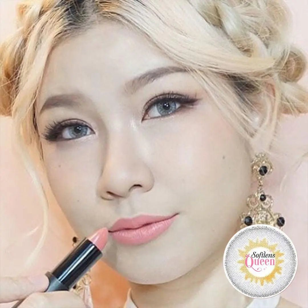 Sweety Cherry Gray - Softlens Queen Contact Lenses